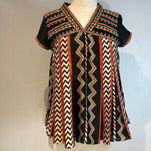Anthropologie Ranna Gill Colourful Blouse Size 2